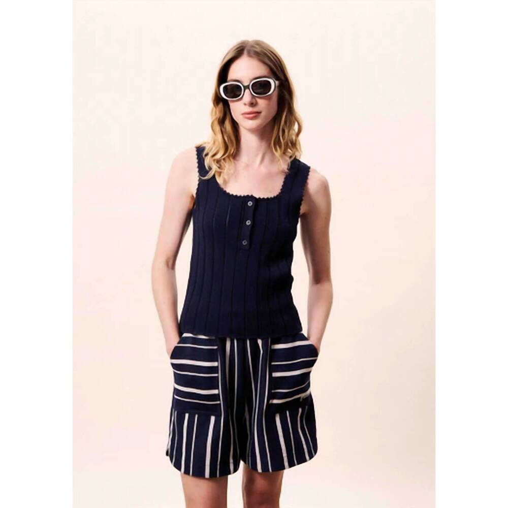 NEW FRNCH dundee tank top in navy